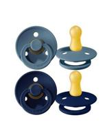 Set van 2 BIBS Colour-fopspenen, maat 1 van 0 tot 6 maanden diepblauw + petrolblauw - thumbnail