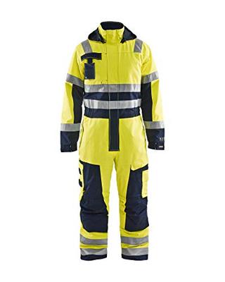 Blåkläder Multinorm Winteroverall 63681530 | High-Vis Geel/Marineblauw | Maat 46 - 7330509390825