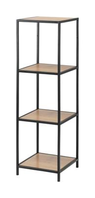 Boekenkast Jaxx - eikenkleur - 119,5x35x37 cm - Leen Bakker