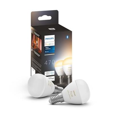 Philips Hue LED-lamp 8719514491168 Energielabel: F (A - G) Hue White Ambiance Luster E14 5.1 W Energielabel: F (A - G) Philips Hue LED-lamp 8719514491168 Energielabel: F (A - G) Hue White Ambiance Luster E14 5.1 W Energielabel: F (A - G)