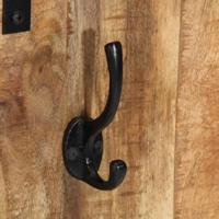 Kapstok 35x8x110 cm massief ruw mangohout - thumbnail