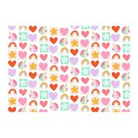 Creatief blok, 27 vellen SWEET GLITTER EVERYWHERE FOLIA meerkleurig - thumbnail