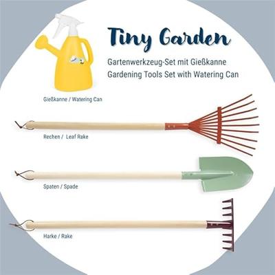 Small Foot - tuingereedschapset met gieter "tiny garden", 4dlg.