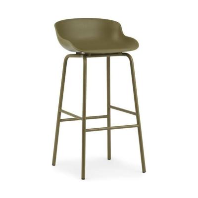 Normann Copenhagen Hyg barkruk H75 Olive staal