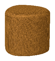 WOOOD Exclusive Poef 'Puuk' Mesh, kleur Spices - thumbnail