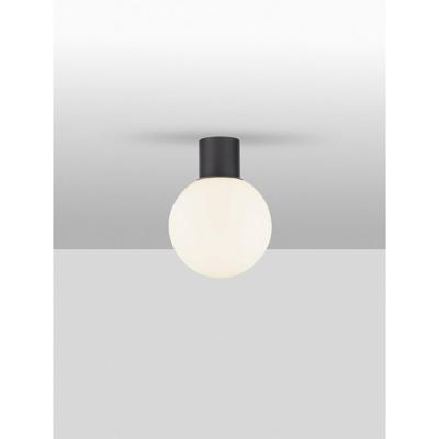 Lyora PlafondlampSpix antraciet met wit bol glas - 9971453