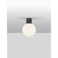 Lyora PlafondlampSpix antraciet met wit bol glas - 9971453 - thumbnail