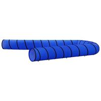 VidaXL Hondentunnel ø 55x1000 cm polyester blauw - thumbnail