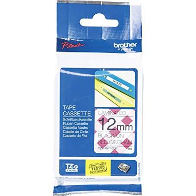 Brother TZE-MPRG31 Zwart op rood TZe labelprinter-tape Brother TZE-MPRG31 Zwart op rood TZe labelprinter-tape