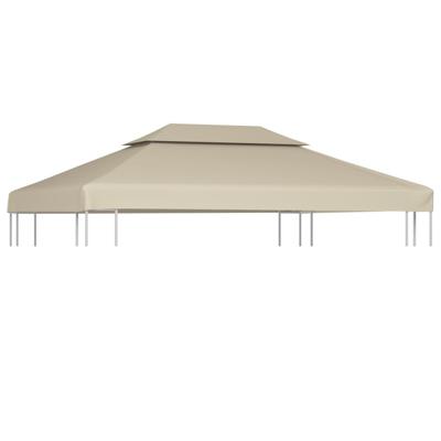 VidaXL Vervangend tentdoek prieel 310 g/m² 3x4 m beige VidaXL Vervangend tentdoek prieel 310 g/m² 3x4 m beige