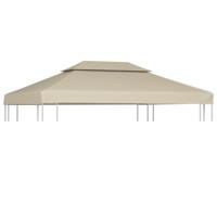 VidaXL Vervangend tentdoek prieel 310 g/m² 3x4 m beige - thumbnail