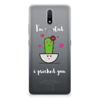 Nokia 2.4 Telefoonhoesje met Naam Cactus Glad - thumbnail