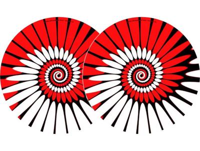 Zomo Zomo Slipmatten paint rood Doppelpack