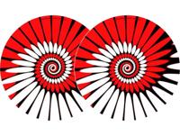 Zomo Zomo Slipmatten paint rood Doppelpack - thumbnail