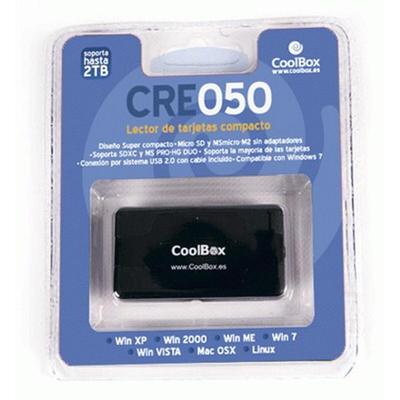 Kaartlezer CoolBox CRCOOCRE050 Zwart