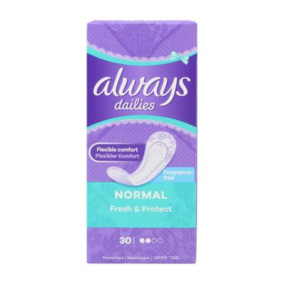 Always Always Dailies Pantyliners Normal 30 stuks