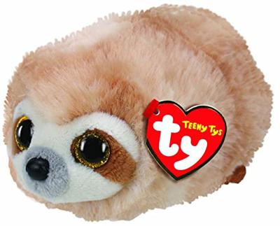 TY teeny s luiaard knuffel dangler 10 cm