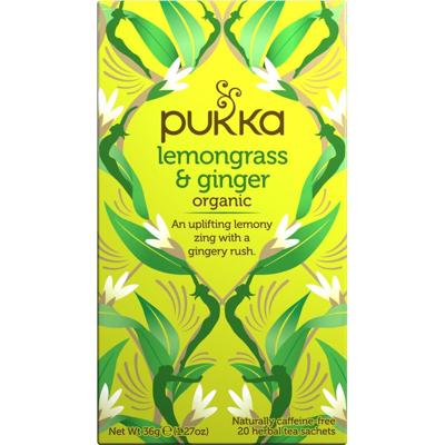 Pukka Lemongrass & Ginger Biologische Thee 20 Zakjes