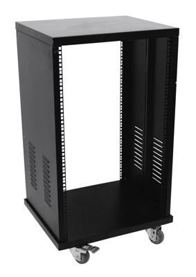 Omnitronic SR-19 19 inch rack 16 HE Staal Incl. wielen Omnitronic SR-19 19 inch rack 16 HE Staal Incl. wielen