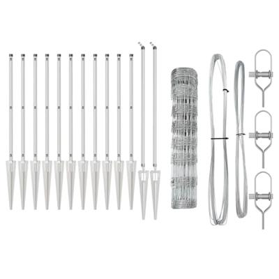 Weidehekwerk Zilver 50 x 0.8 m Gegalvaniseerd staal