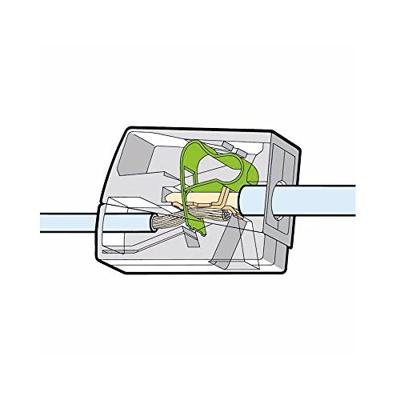 Wago kroonklem 1 x soepel en 1 x massief 224-101