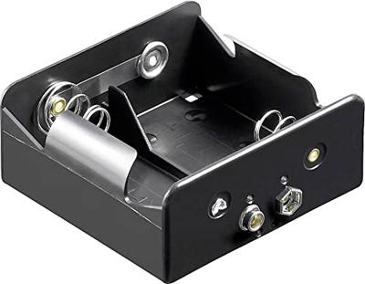 Goobay 11452 Batterijhouder Aantal cellen: 2 D (mono) Drukknopaansluiting (l x b x h) 73 x 71 x 31 mm