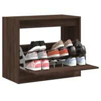 VidaXL Schoenenkast 80x42x69 cm bewerkt hout bruin eikenkleur - thumbnail