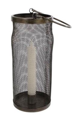 Windlicht metaal l10b10h23cm zwart Van Manen - Van manen