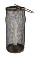 Windlicht metaal l10b10h23cm zwart Van Manen - Van manen - thumbnail