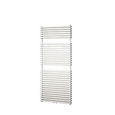 Designradiator Florion Nxt Dubbel 140,6 x 60 cm 1153 Watt met Middenaansluiting Zilver Metallic