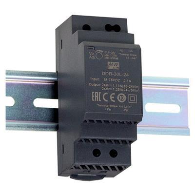 MEAN WELL DDR-30L-5 DIN-rail DC/DC-converter 5 V/DC 6 A 30 W Aantal uitgangen:1 x Inhoud 1 stuk(s)