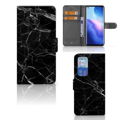 OPPO Find X3 Neo 5G | Bookcase | Marmer Zwart - Origineel Cadeau Vader