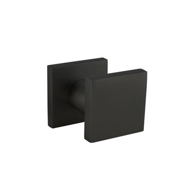 Intersteel Vierkante voordeurknopCastor eenzijdige montage aluminium zwart - 0023.392912