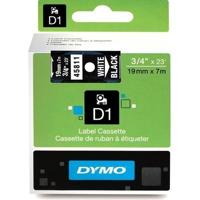 Labeltape dymo labelmanager d1 polyester 19mm zw - thumbnail