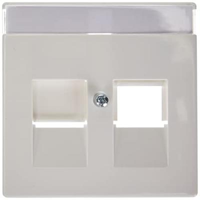 Busch-Jaeger Afdekking Modulaire jack insert Verkeerswit, Wit 2CKA001710A3176 Busch-Jaeger Afdekking Modulaire jack insert Verkeerswit, Wit 2CKA001710A3176