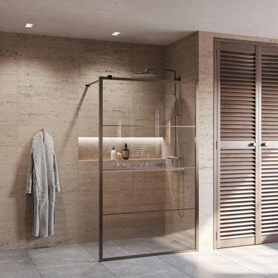 Inloopdouche AQS Frame 120 cm Gunmetal Aquasplash Inloopdouche AQS Frame 120 cm Gunmetal Aquasplash