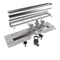 Easy Drain Multi TAF afvoergoot enkele plaat 160cm met Zero design rooster RVS edmtaf1600 - thumbnail