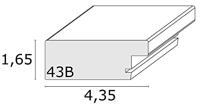 Deknudt Brede kader in tijdloos zwart 13x18 S43BK2 - thumbnail