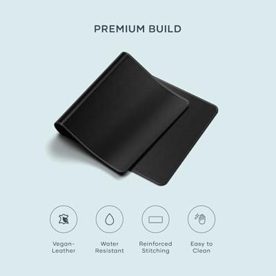 Satechi Vegan-lederen premium desk mat - Black