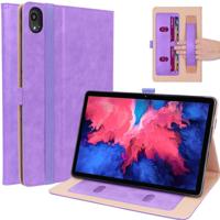 Luxe stand flip sleepcover hoes - Lenovo Tab P11 / P11 Plus - Paars - thumbnail