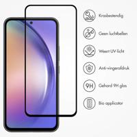 Accezz Gehard Glas Full Cover Screenprotector met applicator Samsung Galaxy A54 / S23 FE Smartphone screenprotector Transparant - thumbnail
