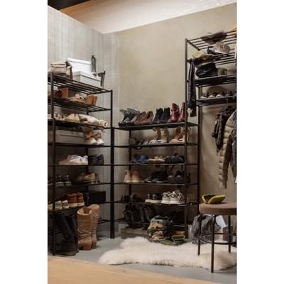 WOOOD Schoenenrek 'Ferro' Stapel van 2 stuks, kleur Zwart