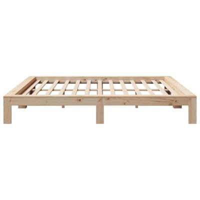 Bedframe zonder matras massief grenenhout 200x200 cm