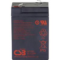 CSB Battery GP 645 Standby USV Loodaccu 6 V 4.5 Ah Loodvlies (AGM) (b x h x d) 70 x 107 x 48 mm Kabelschoen 4.8 mm Onderhoudsvrij, Geringe zelfontlading - thumbnail