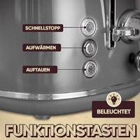 Profi Cook PC-TA 1193 Broodrooster RVS, Antraciet - thumbnail