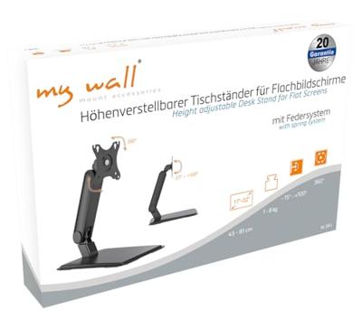 My Wall HL58L Monitorvoet 1-voudig 43,2 cm (17) - 81,3 cm (32) Zwart Staand