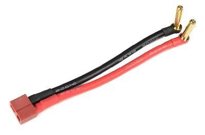 Conversie kabel Bullit 4mm Gold > Dean Vrouw met silicone kabel 12AWG (12cm)