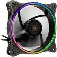 Inter-Tech FX-908B RGB PC-ventilator Zwart Incl. LED-verlichting - thumbnail