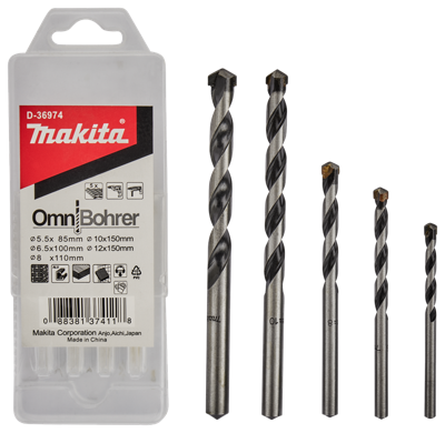 Makita Accessoires Multiborenset 5-delig - D-36974 D-36974