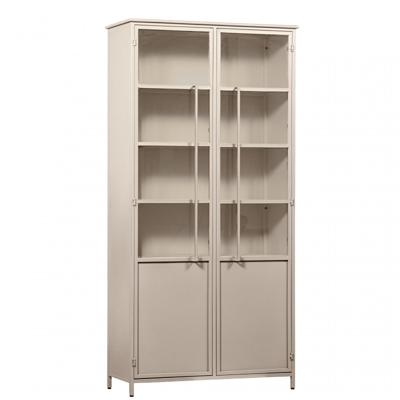 WOOOD Vitrinekast 'Exhibit' 200 x 99cm, kleur Zand